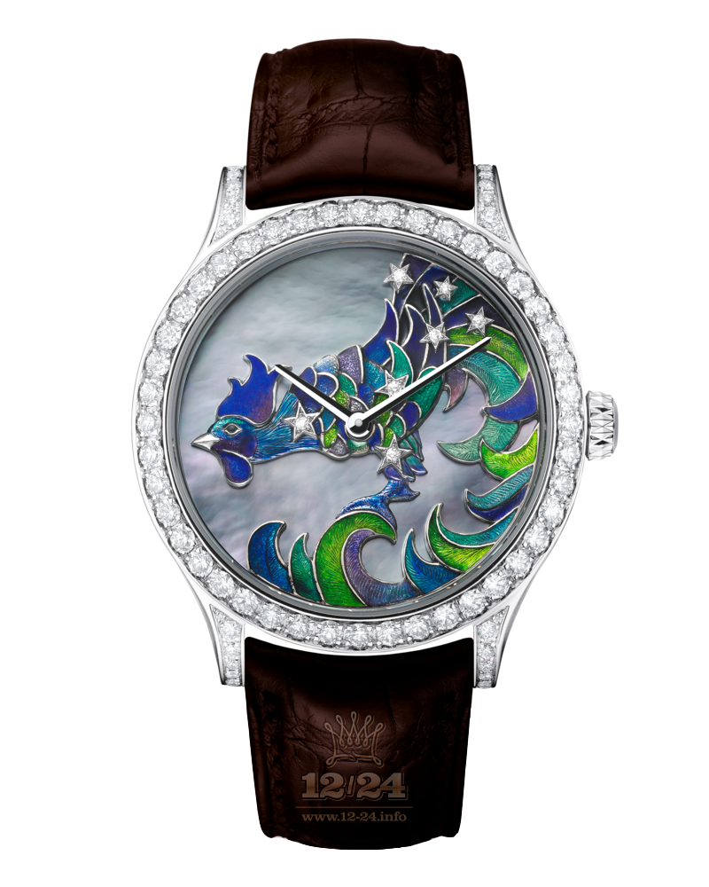 Van Cleef Extraordinary Dials Watch VCARO4ID00 White gold Case Gray Painted Dial