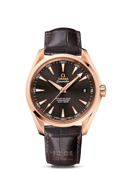 Omega Aqua Terra 150 M Watch 231.53.42.21.06.002 42 mm Pink gold Case Gray Dial
