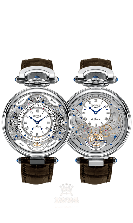 Bovet Fleurier Complications Watch ACQPR002 43 mm White gold Case White Gray Dial