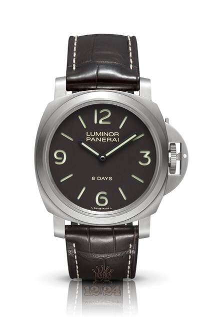 Panerai Luminor Watch PAM00562 44 mm Titanium Case Brown (chocolate) Dial
