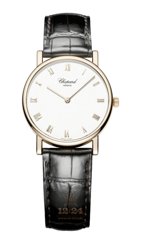 Chopard Classic Watch 163154-5001 34 mm Pink gold Case White Dial