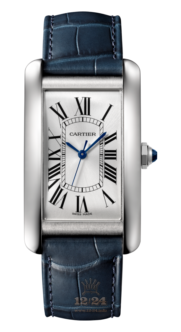 Cartier Tank Watch WSTA0018 26 mm Stainless steel Case Silver Dial