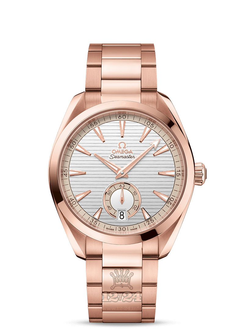 Omega Seamaster Watch 220.50.41.21.02.002 41 mm Pink gold Case Silver Dial