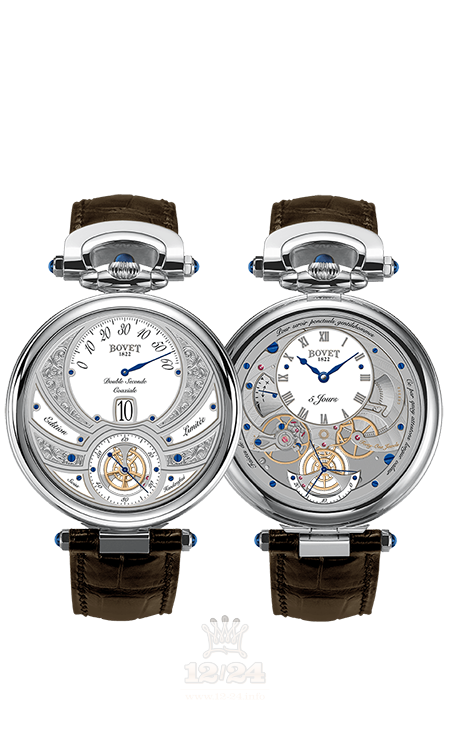 Bovet Fleurier Complications Watch ACHS002 44 mm White gold Case White Gray Dial