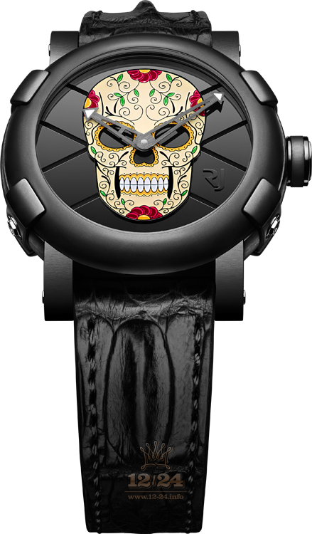 Romain Jerome Collaborations Watch RJ.T.AU.FM.001.02 46 mm Stainless steel PVD coating Ceramics Case Black Dial