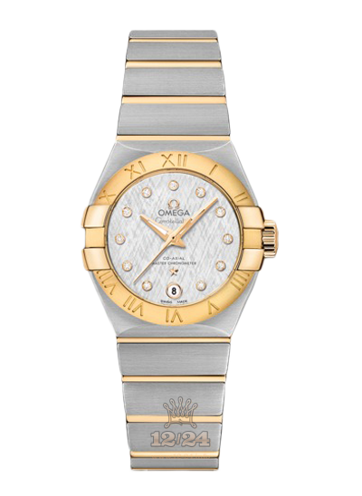 Omega Constellation Watch 127.20.27.20.52.002 27 mm Steel / Yellow gold Case Silver Dial