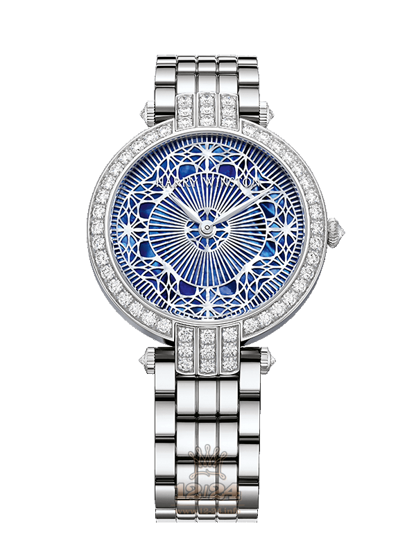 Harry Winston The Premier Collection Watch PRNAHM36WW010 36 mm White gold Case White Dark blue Dial