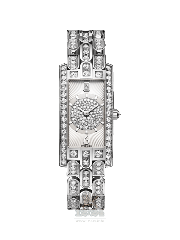 Harry Winston The Avenue Collection Watch AVCQHM19WW135 19 mm White gold Case Silver Dial