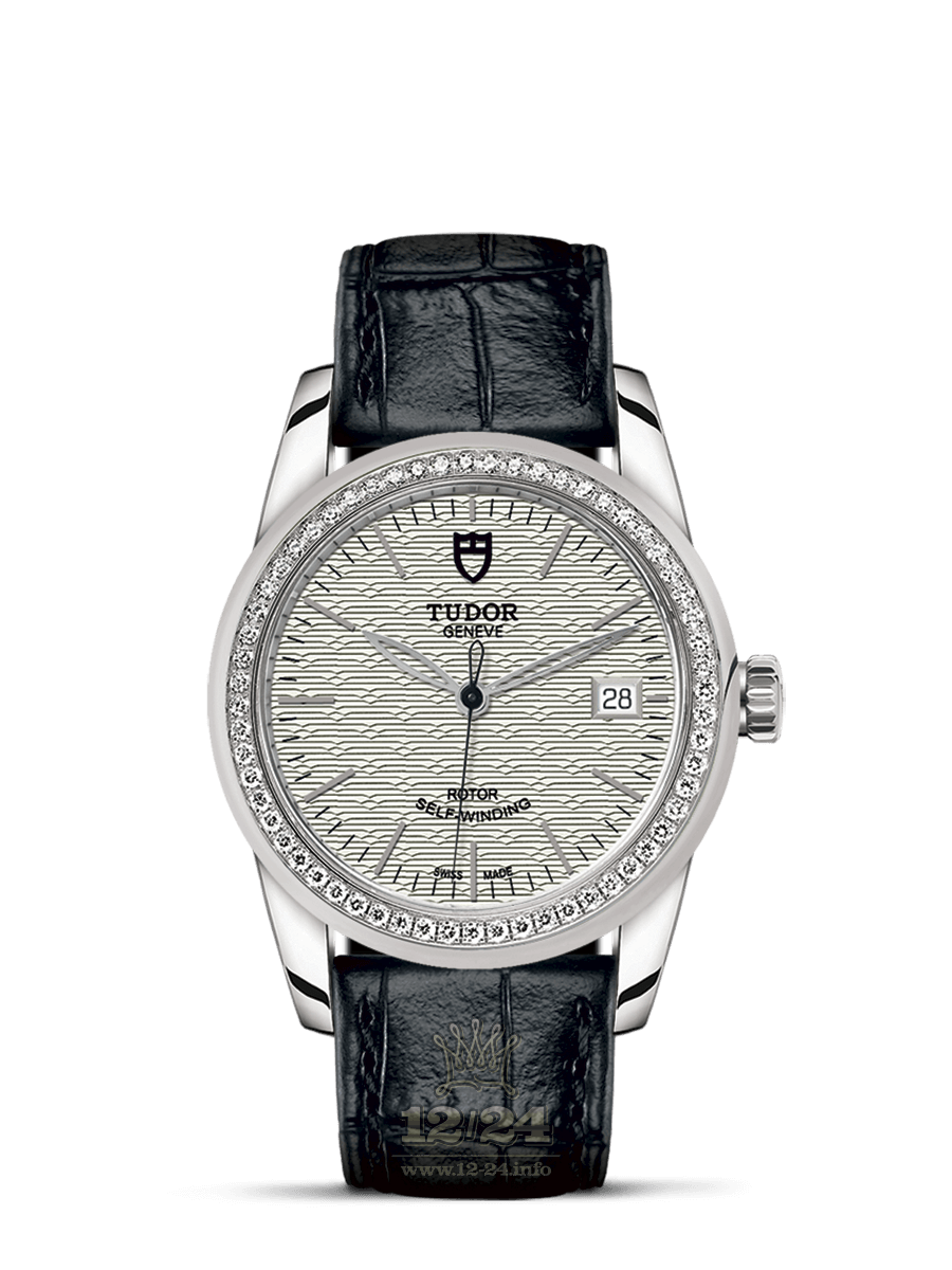 Tudor Glamour Watch M55020-0059 36 mm Stainless steel Case Silver Dial