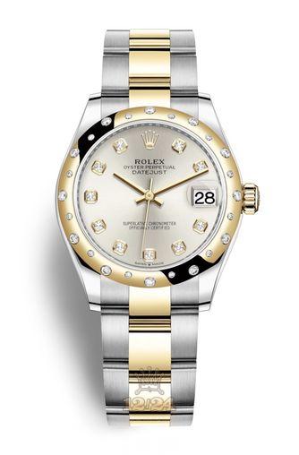 Rolex Datejust Watch 278343rbr-0019 31 mm Stainless steel Yellow gold Case Silver Dial