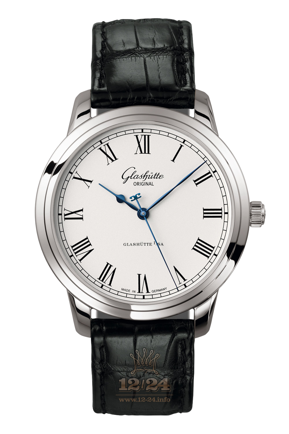 Glashutte Senator Watch 1-39-59-01-02-04 40 mm Stainless steel Case White Dial