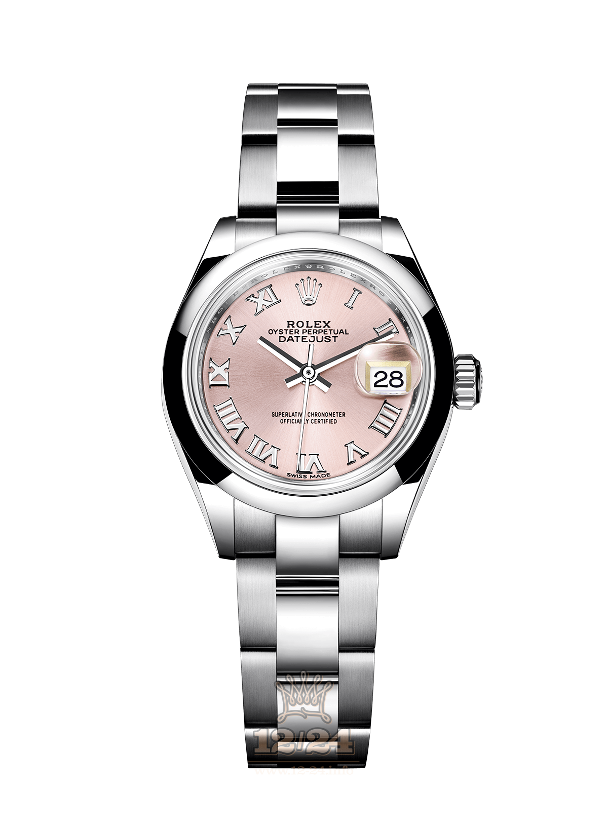 Rolex Datejust Watch 279160-0014 28 mm Stainless steel Case Pink Dial