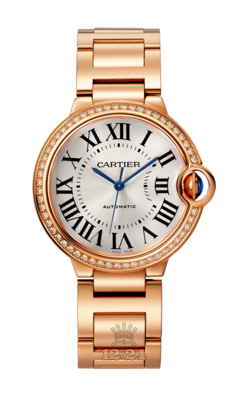 Cartier Ballon Blanc de Cartier Watch WJBB0037 36 mm Pink gold Case Silver Dial