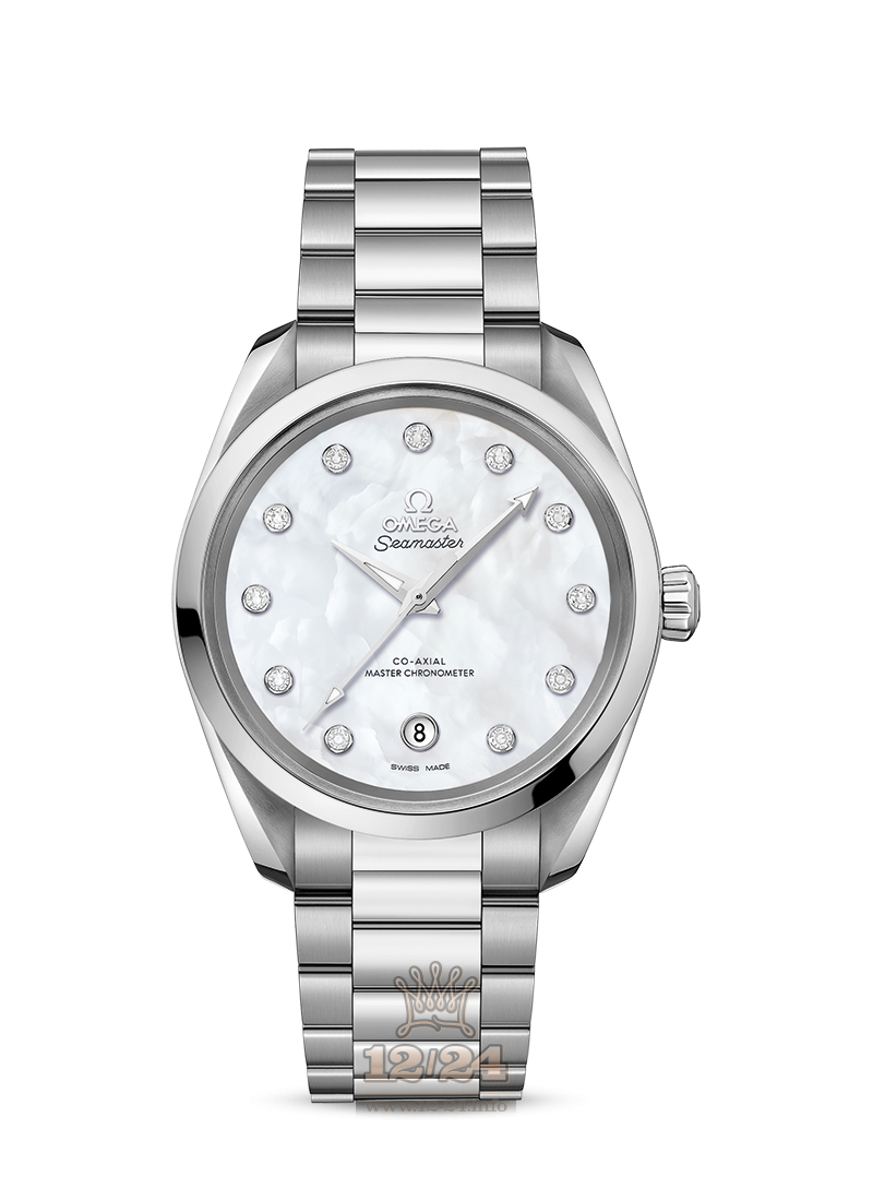 Omega Aqua Terra 150 M Watch 220.10.38.20.55.001 38 mm Stainless steel Case White Dial