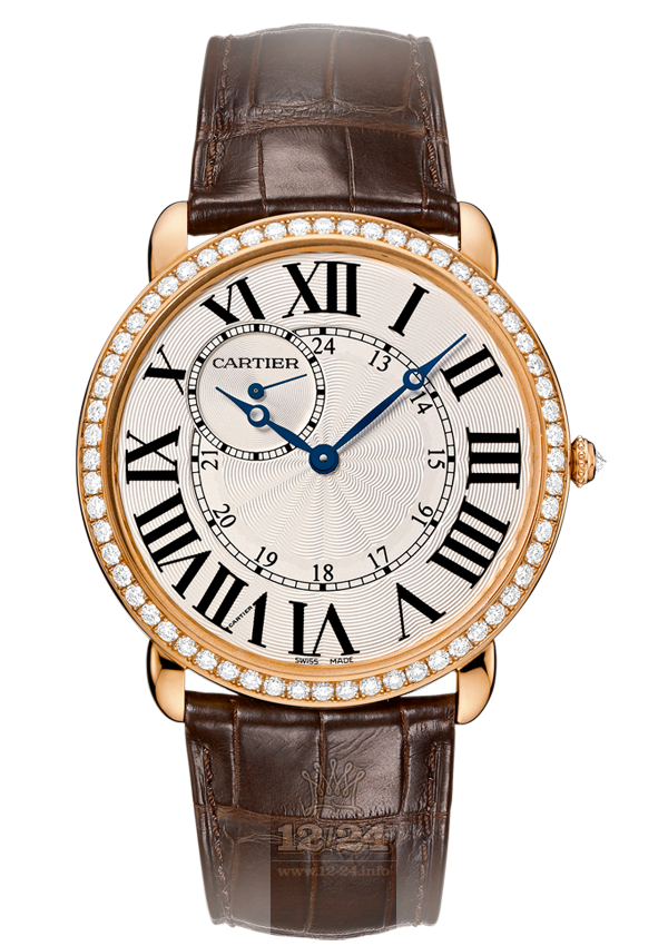 Cartier Ronde de Cartier Watch WR007001 42 mm Pink gold Case Silver Dial