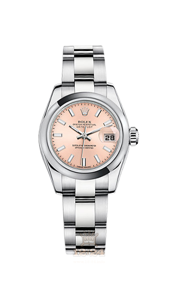 Rolex Lady-Datejust Watch 179160-0009 26 mm Stainless steel Case Pink Dial