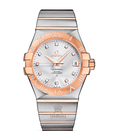 Omega Constellation Watch 123.25.35.20.52.003 35 mm Steel / Pink gold Case Silver Dial