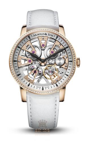 Arnold Son Royal Collection Watch 1NEMR.R01A.D139A Pink gold Case Silver Dial
