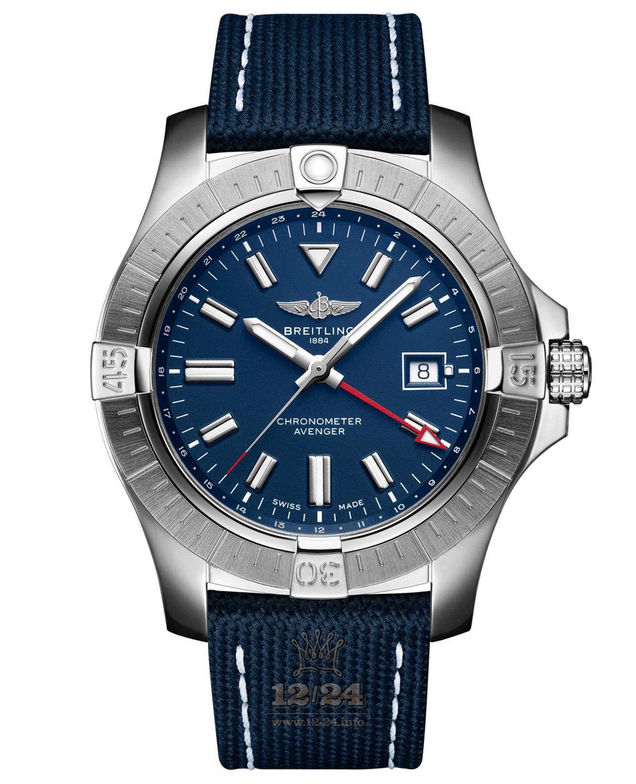 Breitling Avenger Watch A32395101C1X1 45 mm Stainless steel Case Dark blue Dial