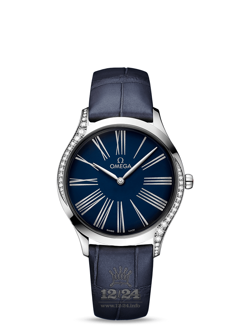 Omega De Ville Watch 428.18.36.60.03.001 36 mm Stainless steel Case Dark blue Dial