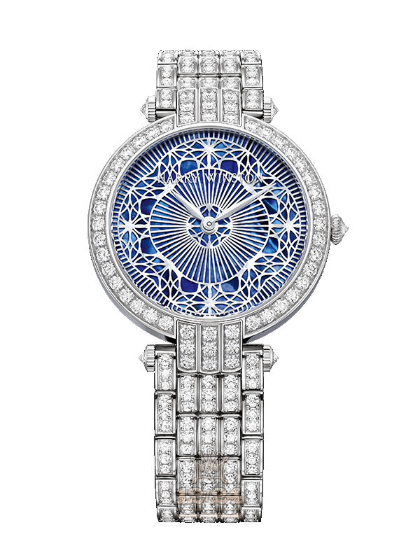 Harry Winston The Premier Collection Watch PRNAHM36WW011 36 mm White gold Case White Dark blue Dial