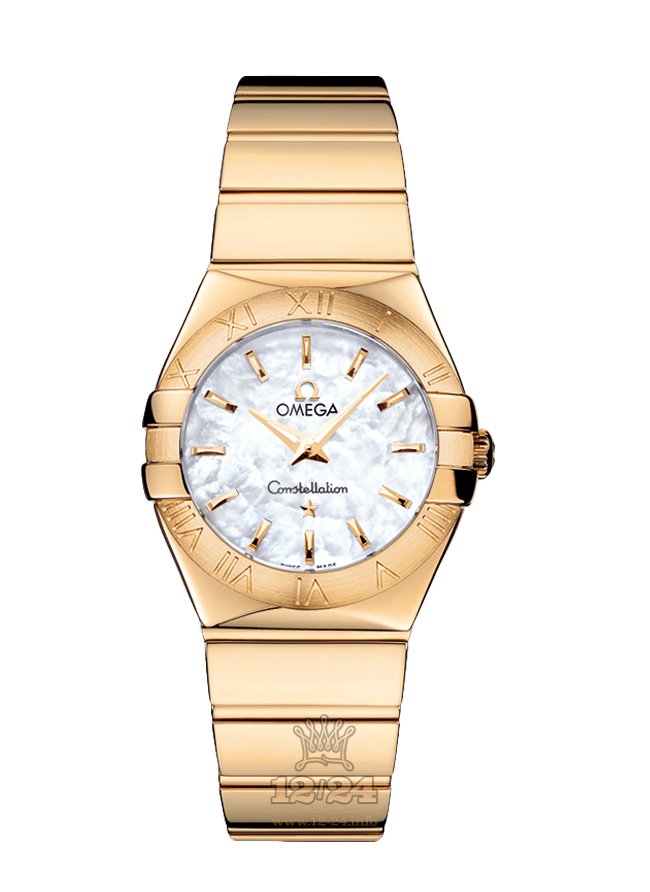 Omega Constellation Watch 123.50.27.60.05.004 27 mm Yellow gold Case White Dial