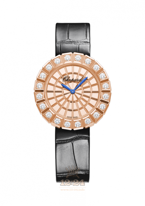 Chopard Ice Cube Watch 134015-5001 36 mm Pink gold Case Golden Dial