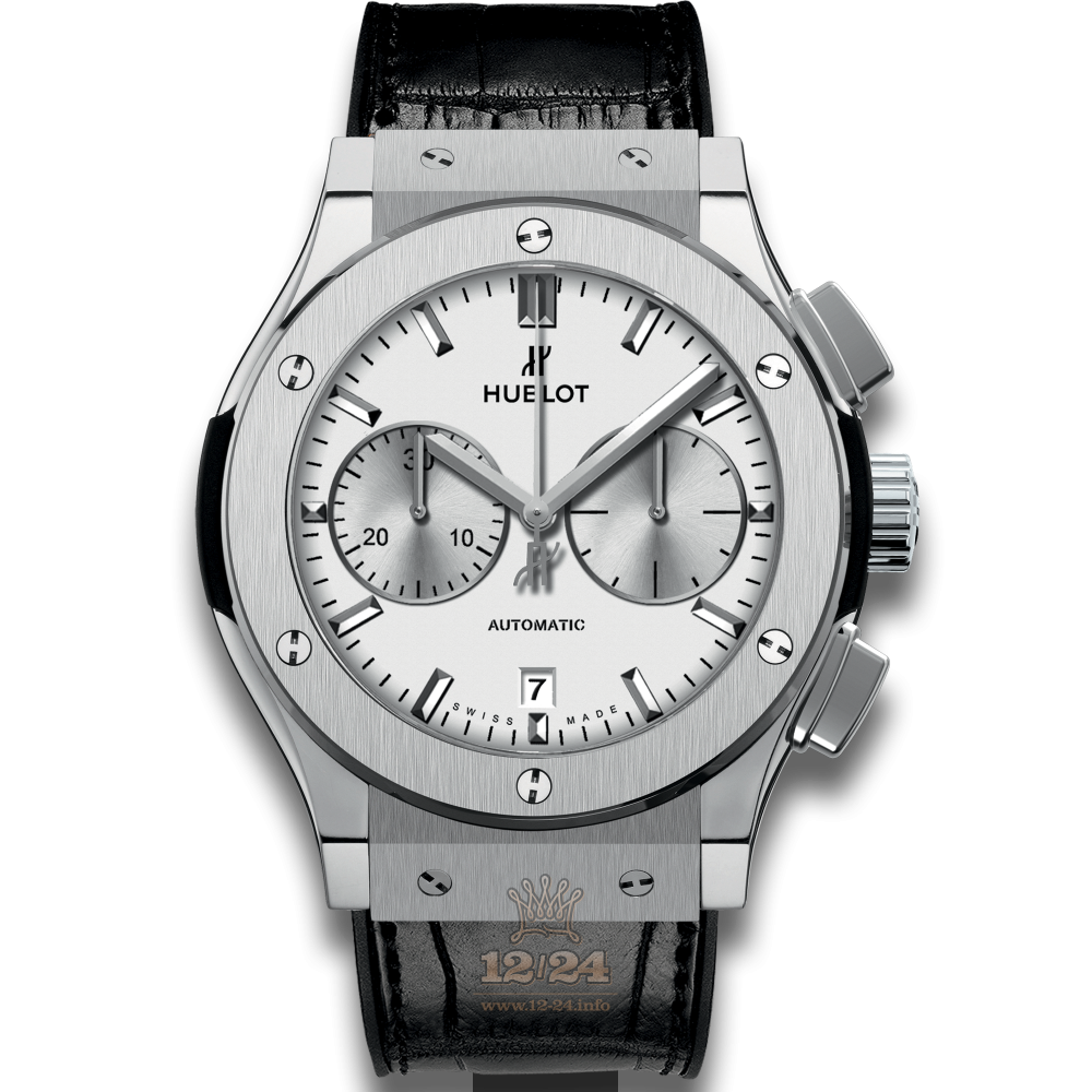 Hublot Classic Fusion Watch 521.NX.2611.LR 45 mm Titanium Case Silver Dial