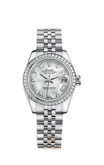 Rolex Lady-Datejust Watch 179384-0039 26 mm Steel / White gold Case White Dial