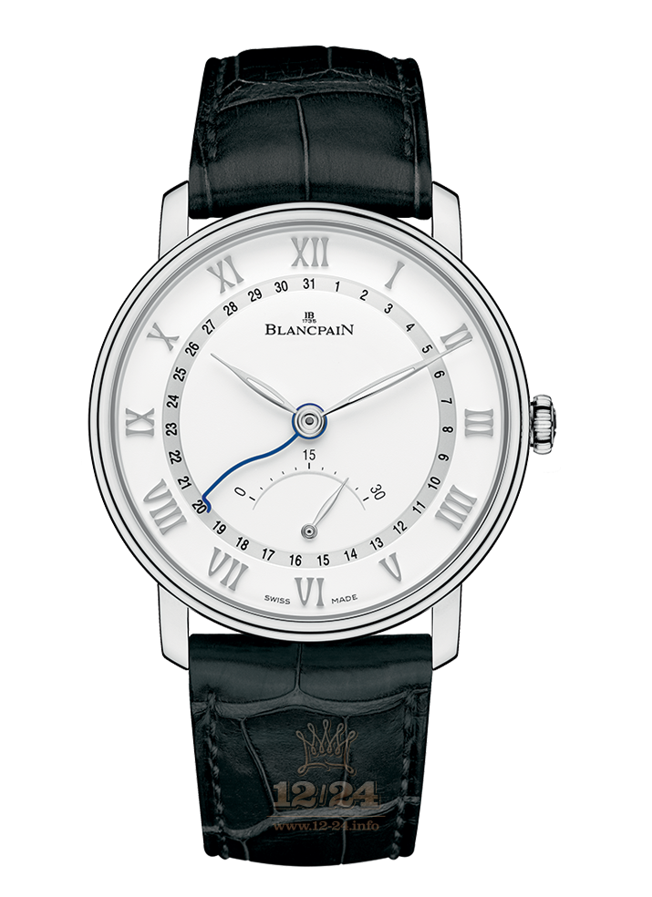 Blancpain Villeret Watch 6653Q-1127-55B 40 mm Stainless steel Case White Dial