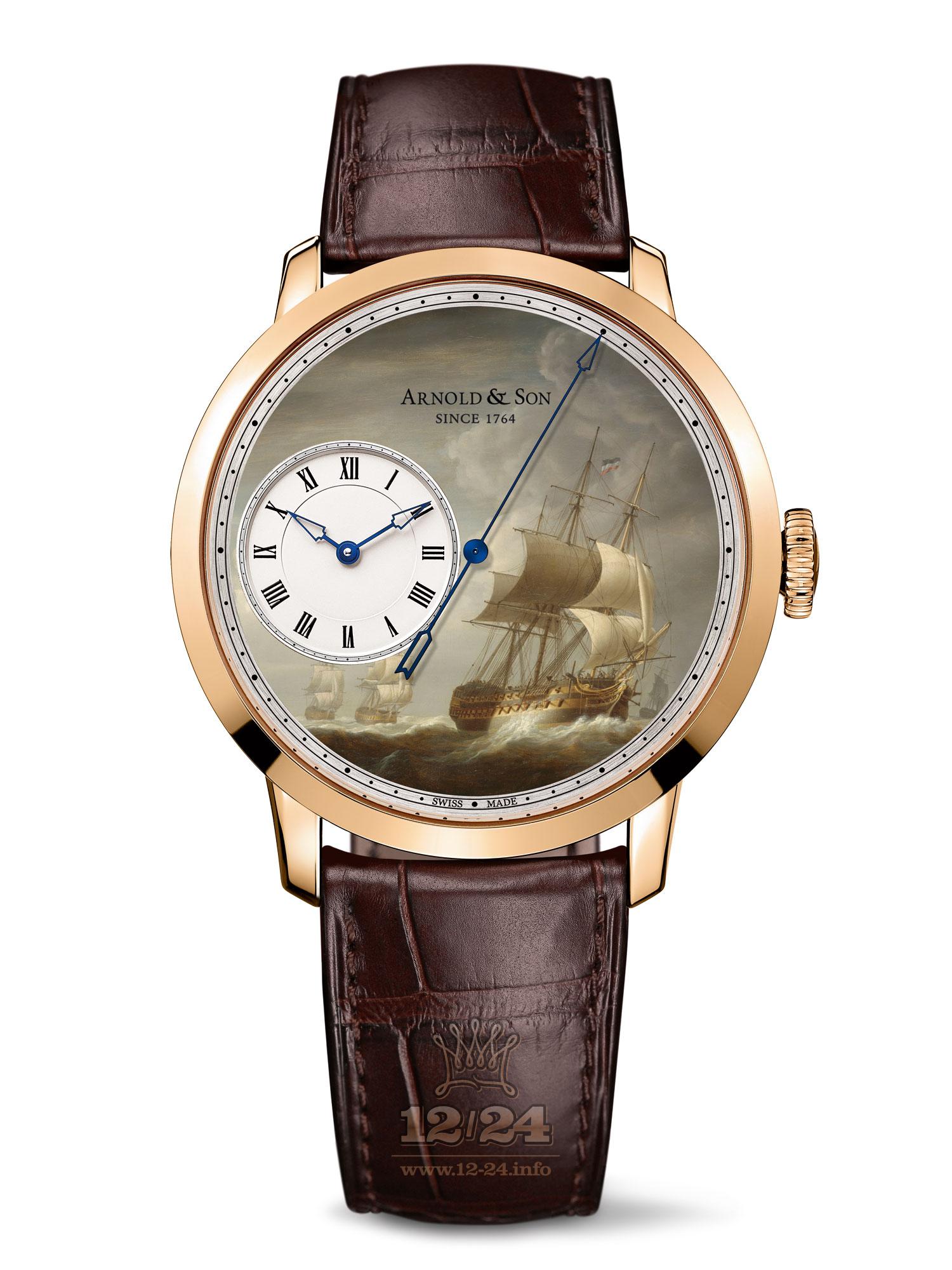 Arnold Son Instrument Collection Watch 1ARAP.M01A.C120P 44 mm Pink gold Case Painted Dial