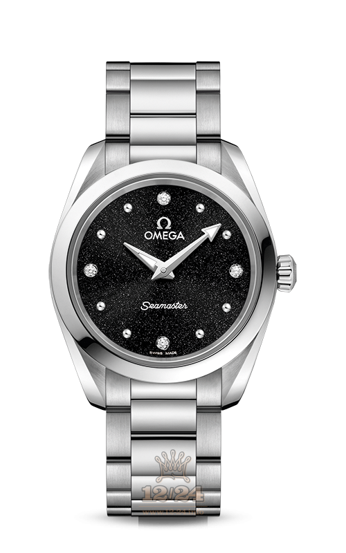 Omega Aqua Terra 150 M Watch 220.10.28.60.51.001 28 mm Stainless steel Case Black Dial