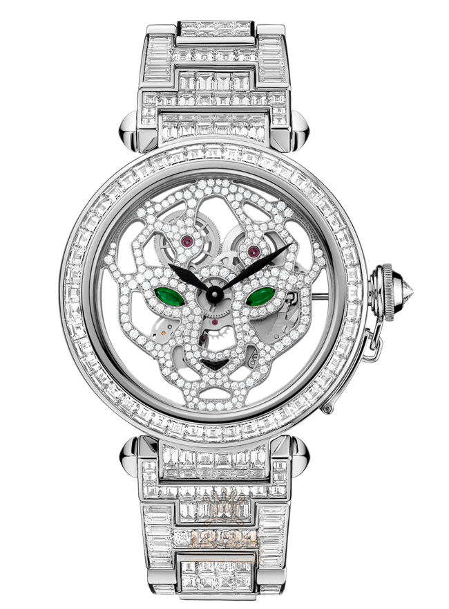 Cartier Pasha de Cartier Watch HPI00513 42 mm White gold Case Silver Golden Dial
