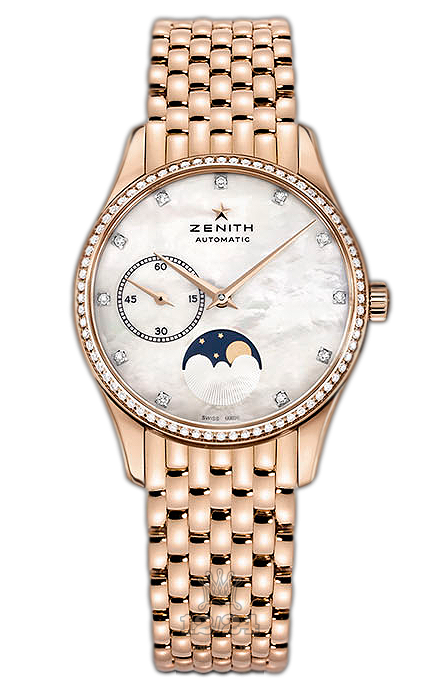 Zenith Elite Watch 22.2310.692/81.M2310 33 mm Pink gold Case White Dial