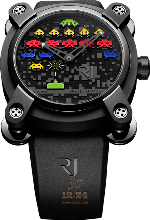 Romain Jerome Collaborations Watch RJ.M.AU.IN.006.12 46 mm Stainless steel PVD coating Case Black Dial