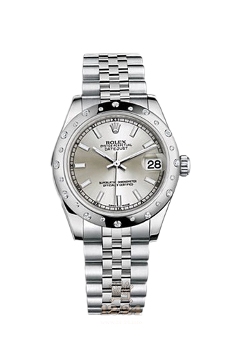 Rolex Datejust Watch 178344-0063 31 mm Steel / White gold Case Silver Dial