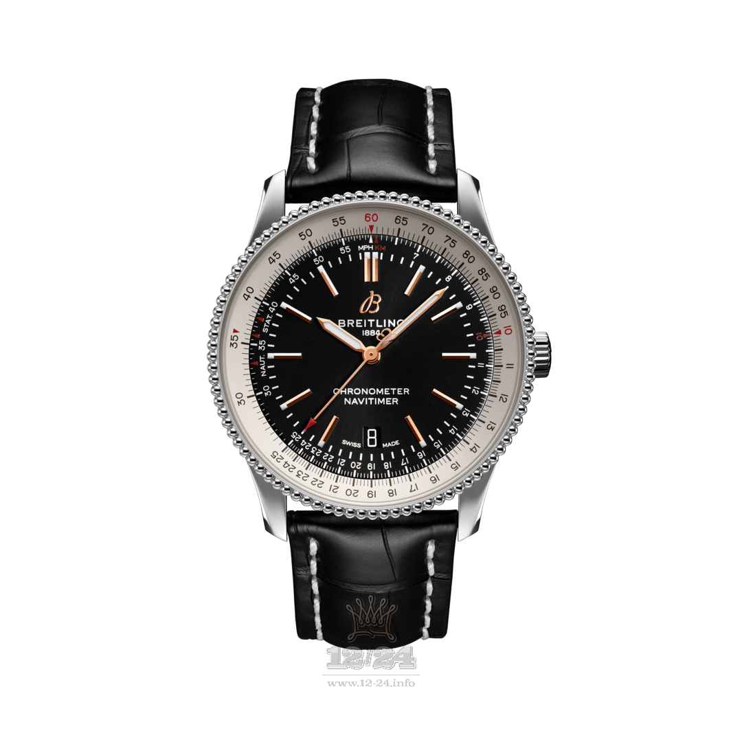Breitling Navitimer Watch A17326211B1P1 41 mm Stainless steel Case Black Dial