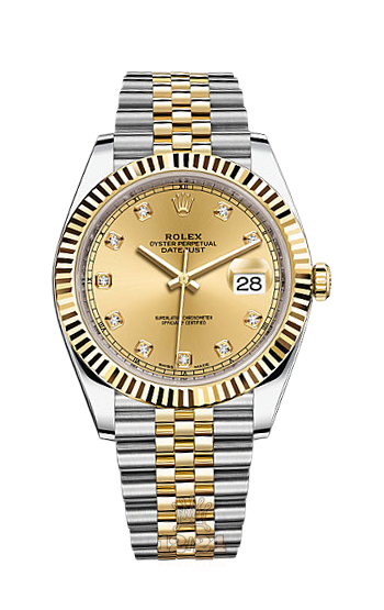 Rolex Datejust Watch 126333-0012 41 mm Steel / Yellow gold Case Golden Dial
