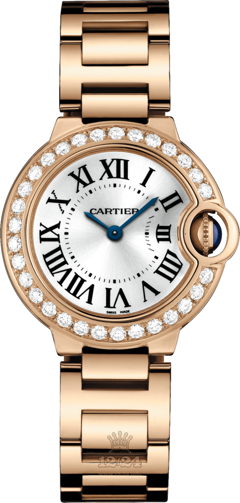 Cartier Ballon Bleu de Cartier Watch WJBB0015 28 mm Pink gold Case Silver Dial