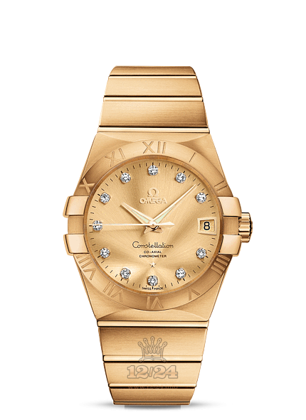 Omega Constellation Watch 123.50.38.21.58.001 38 mm Yellow gold Case