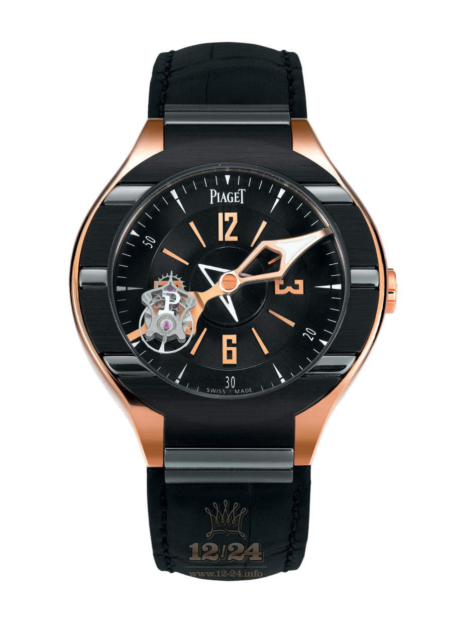 Piaget Piaget Polo Watch G0A35124 45 mm Pink gold Case Black Dial
