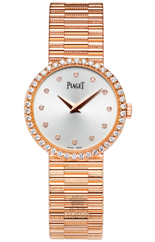 Piaget Dancer Watch G0A37046 34 mm Pink gold Case Silver Dial