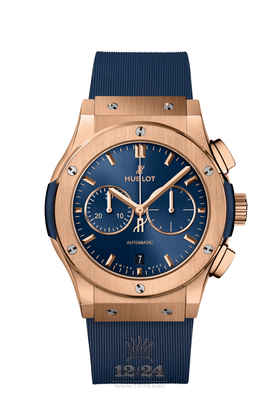 Hublot Classic Fusion Watch 541.OX.7180.RX 42 mm Pink gold Case Dark blue Dial