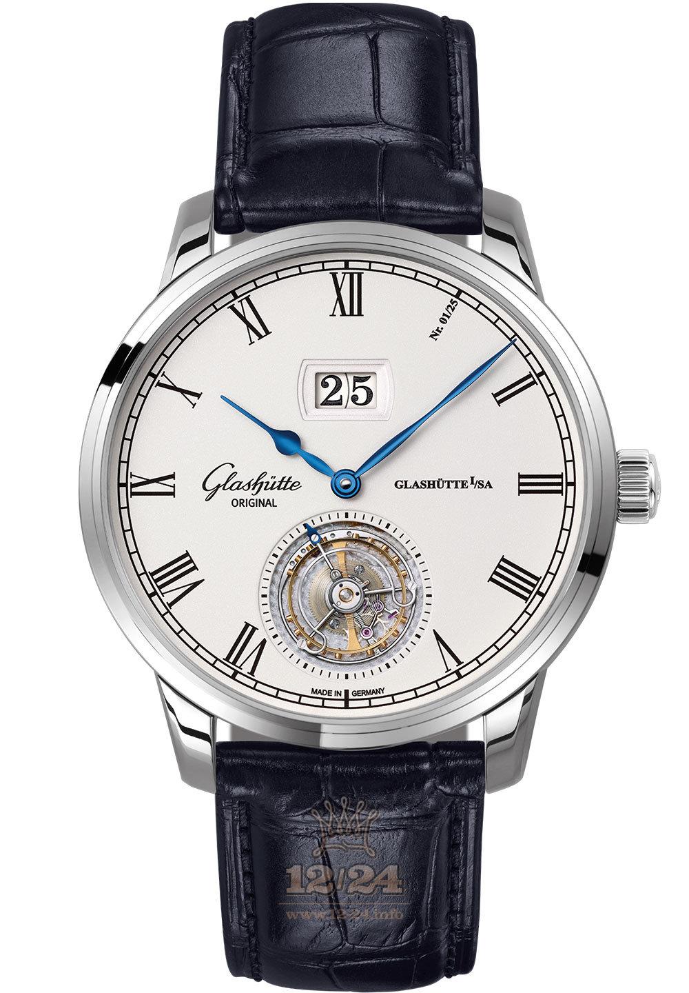 Glashutte Senator Watch 1-94-03-05-04-01 42 mm White gold Case Silver Dial