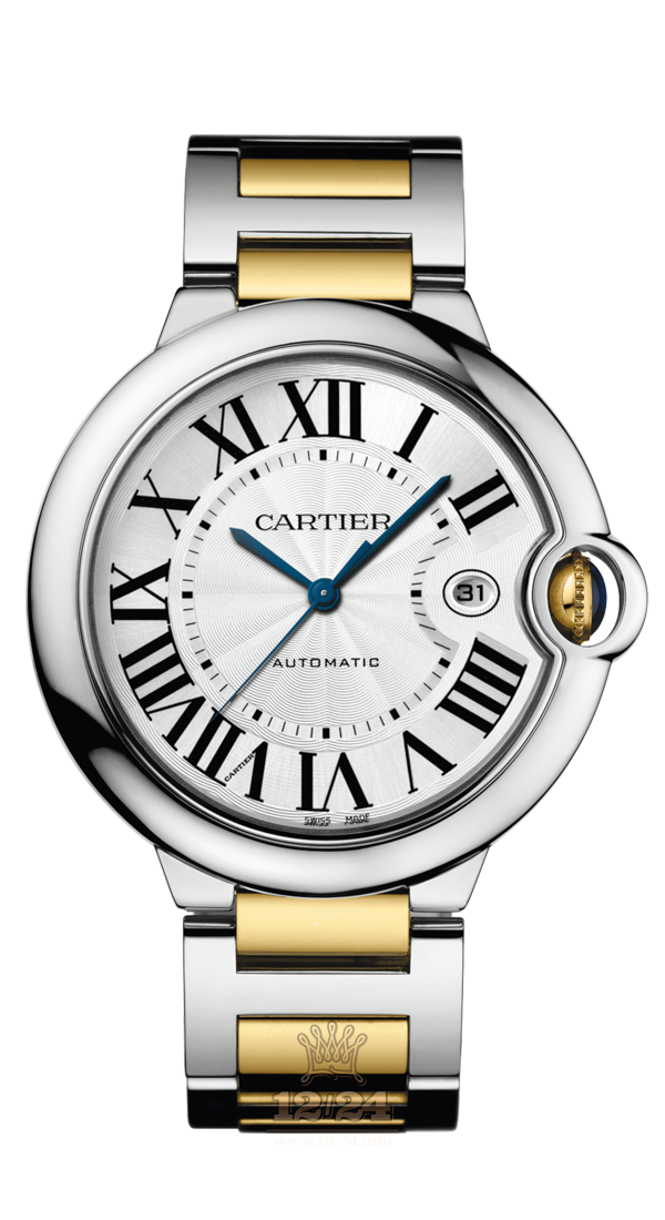 Cartier Ballon Bleu de Cartier Watch W2BB0022 42 mm Steel / Yellow gold Case Silver Dial