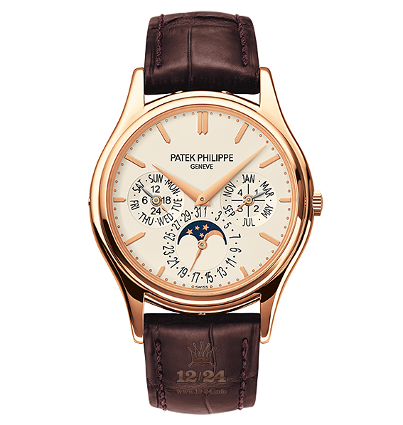 Patek Philippe Grand Complications Watch 5140R-011 37 mm Pink gold Case White Silver Dial