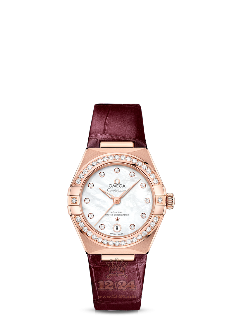 Omega Constellation Watch 131.58.29.20.55.002 29 mm Pink gold Case White Dial