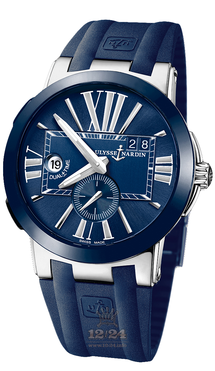 Ulysse Nardin Executive Watch 243-00-3/43 43 mm Stainless steel Case Blue Dial