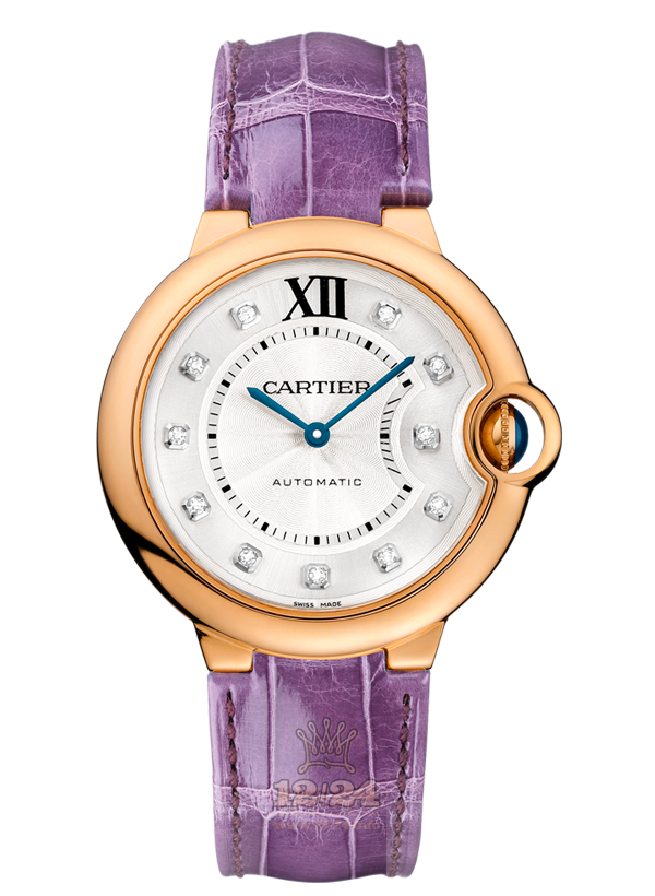 Cartier Ballon Bleu de Cartier Watch WE902028 36 mm Pink gold Case Silver Dial
