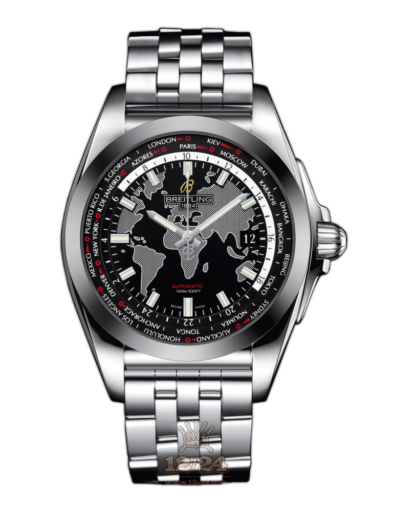 Breitling Galactic Watch WB3510U4/BD94/375A 44 mm Stainless steel Case Black Dial